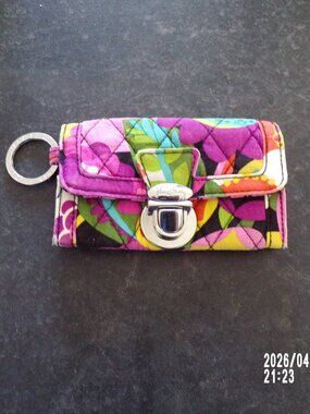 Vera Bradley Quick Swipe ID Wallet – Va Va Bloom Floral – Quilted Cotton